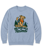 One More Mile, Then Snacks Sweatshirt - Chambray