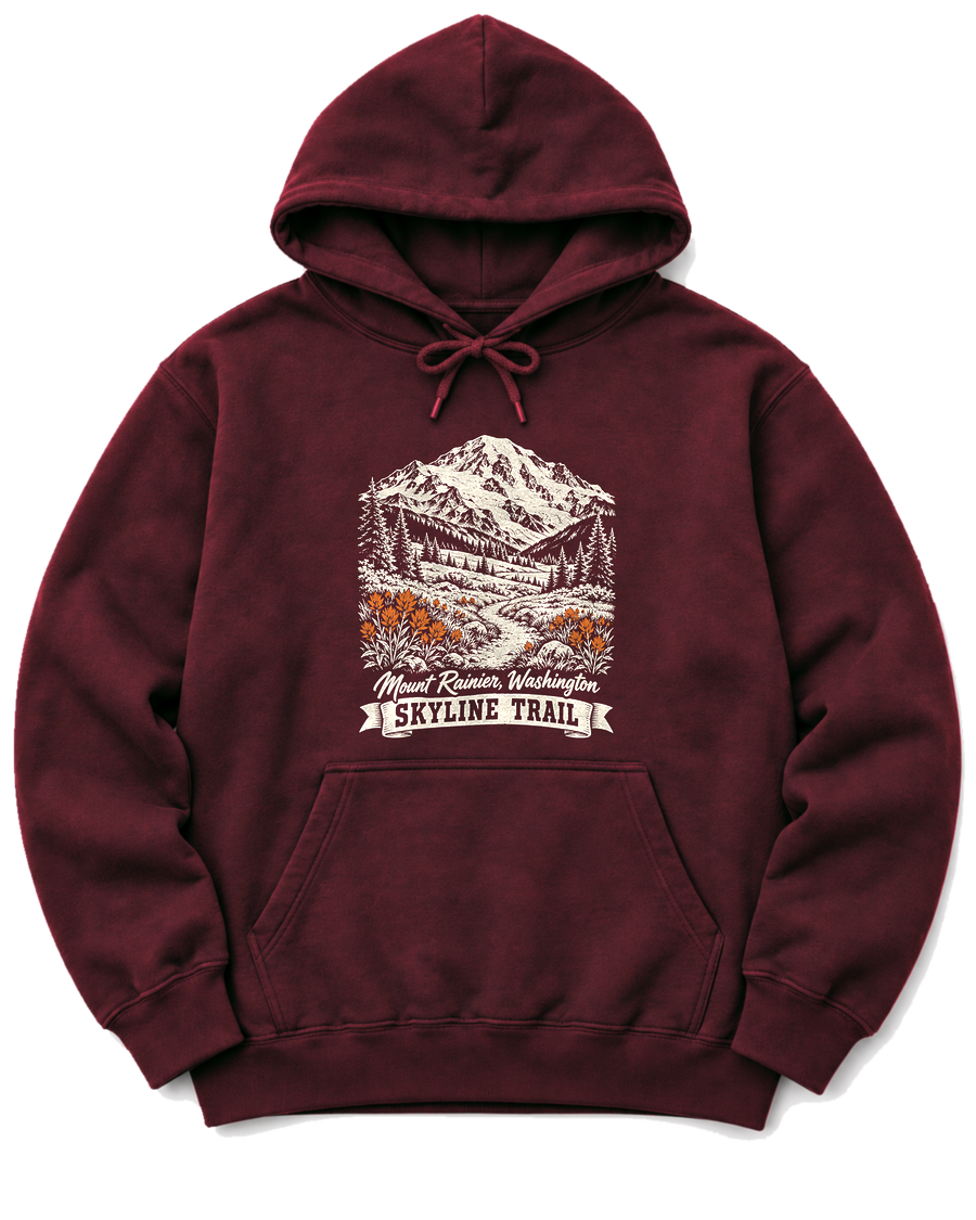 Skyline Trail Hoodie - Maroon