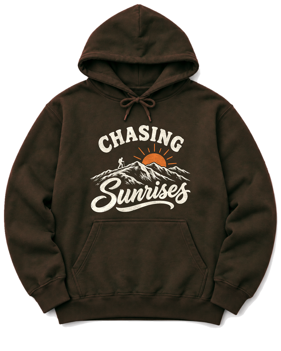 Chasing Sunrises Hoodie - Dark Chocolate