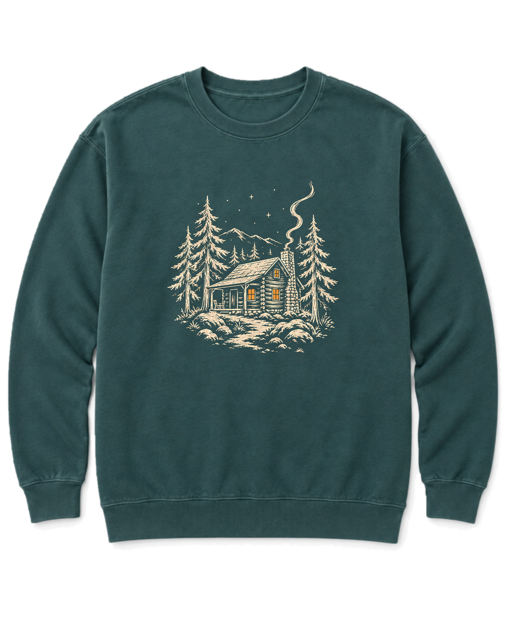 Cabin Glow Sweatshirt - Blue Spruce