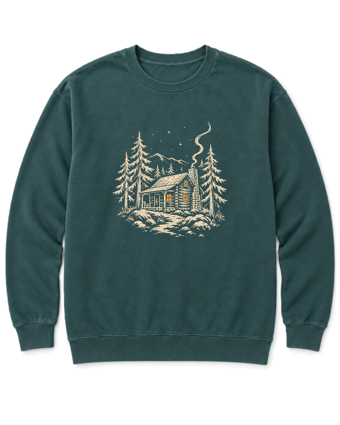 Cabin Glow Sweatshirt - Blue Spruce