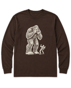Bigfoot Photographer Long Sleeve Shirt - Dark Chocolate