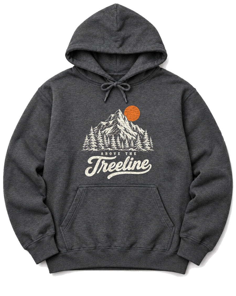 Above the Treeline Hoodie - Dark Heather