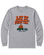 Lit It First Try Long Sleeve Shirt - Sport Grey