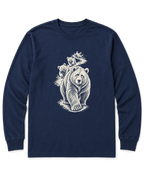Mama Bear Hike Long Sleeve Shirt - Navy