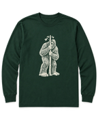 Bigfoot Hide and Seek Long Sleeve Shirt - Forest Green