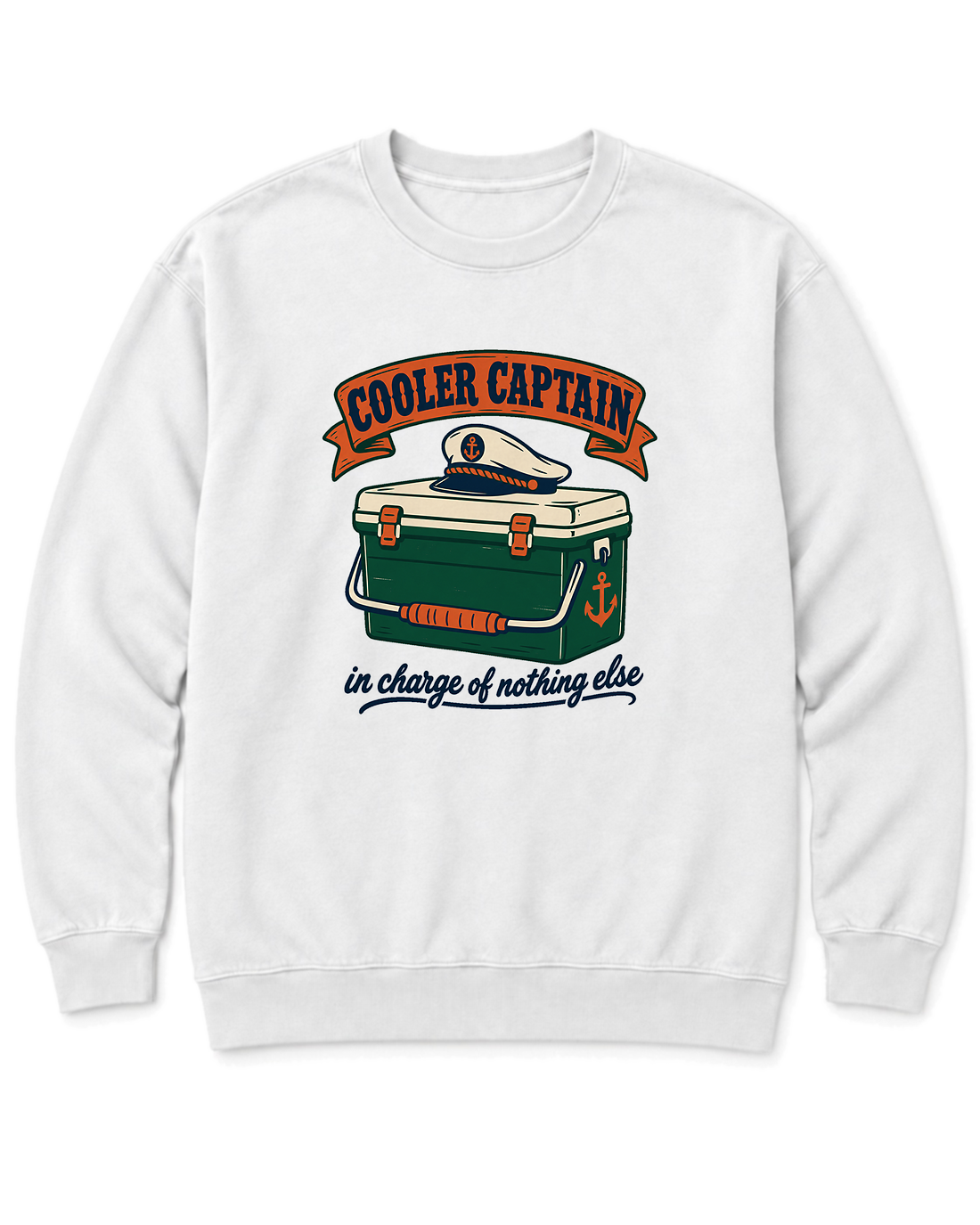 Cooler Captain Sweatshirt - White