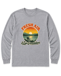 Fresh Air & Low Expectations Long Sleeve Shirt - Sport Grey