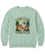 Outdoorsy Until It Gets Buggy Sweatshirt - Chalky Mint