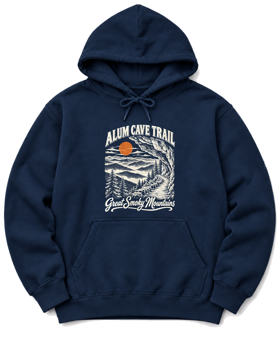 Alum Cave Trail Hoodie - Navy
