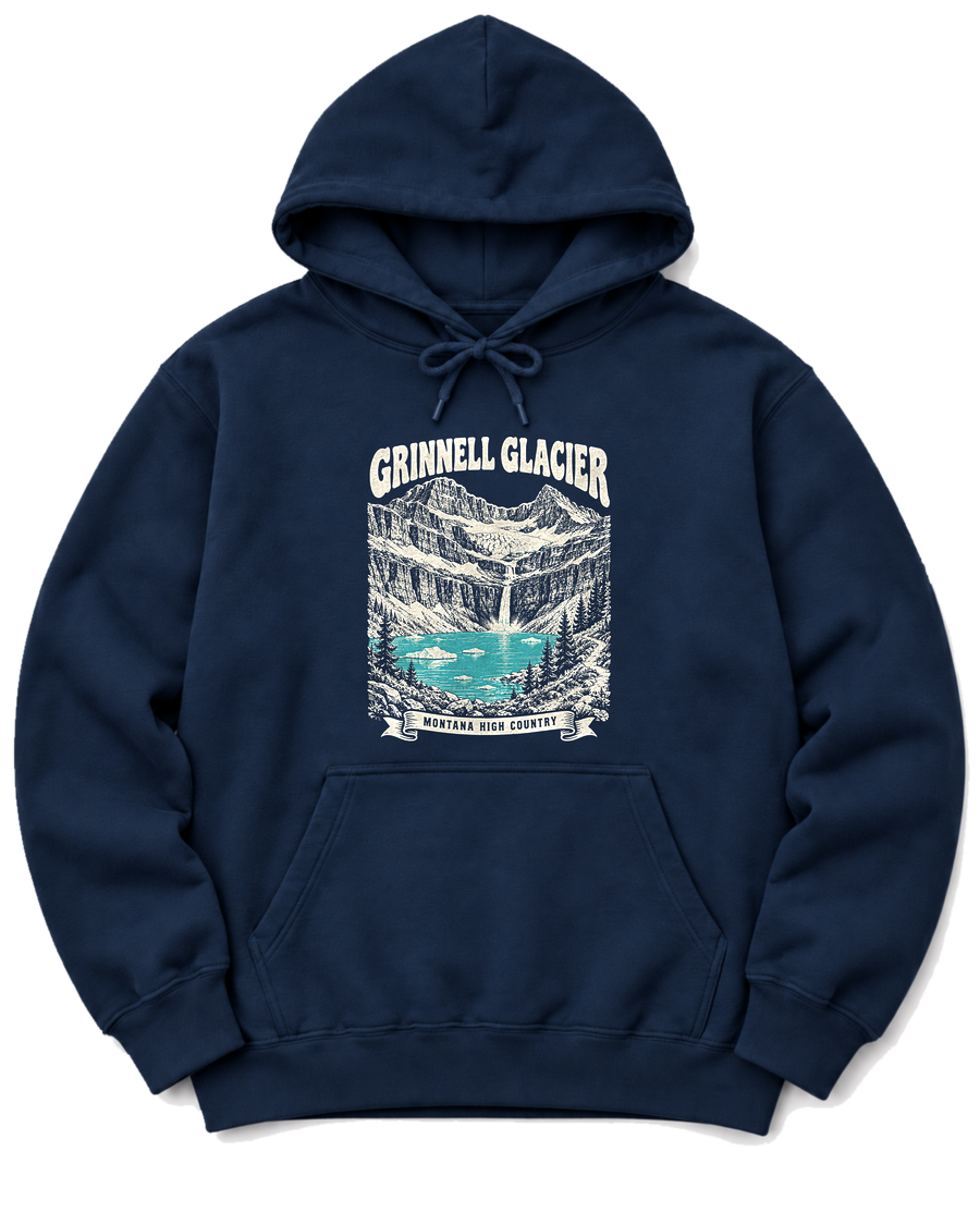 Grinnell Glacier Hoodie - Navy