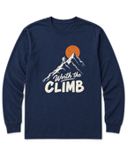 Worth the Climb Long Sleeve Shirt - Navy