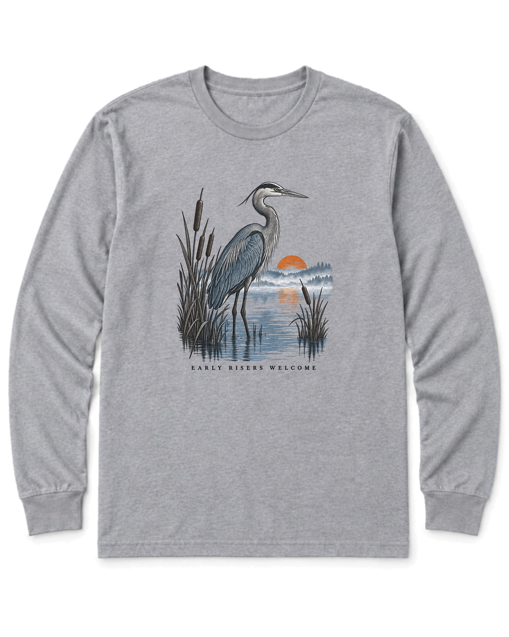 Early Risers Welcome Long Sleeve Shirt - Sport Grey