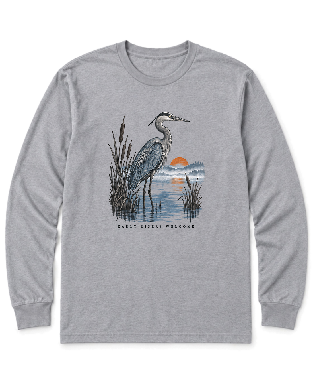 Early Risers Welcome Long Sleeve Shirt - Sport Grey