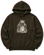 Snack Thief Bear Hoodie - Dark Chocolate
