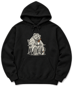 Not a Morning Bear Hoodie - Black