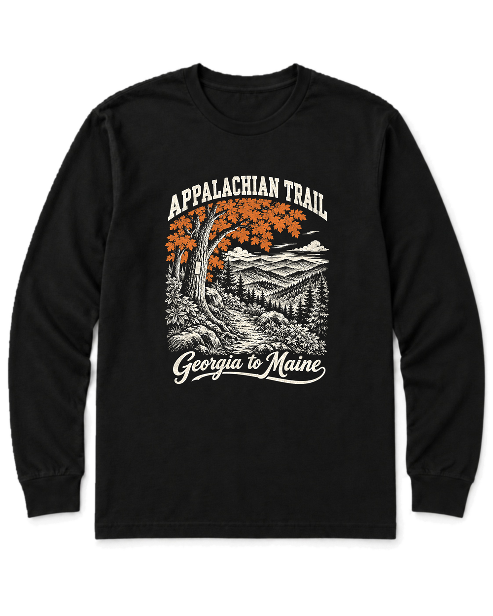 Appalachian Trail Long Sleeve Shirt - Black