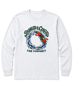 Paddled in Circles Long Sleeve Shirt - White