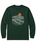 Pine Ridge Moon Long Sleeve Shirt - Forest Green