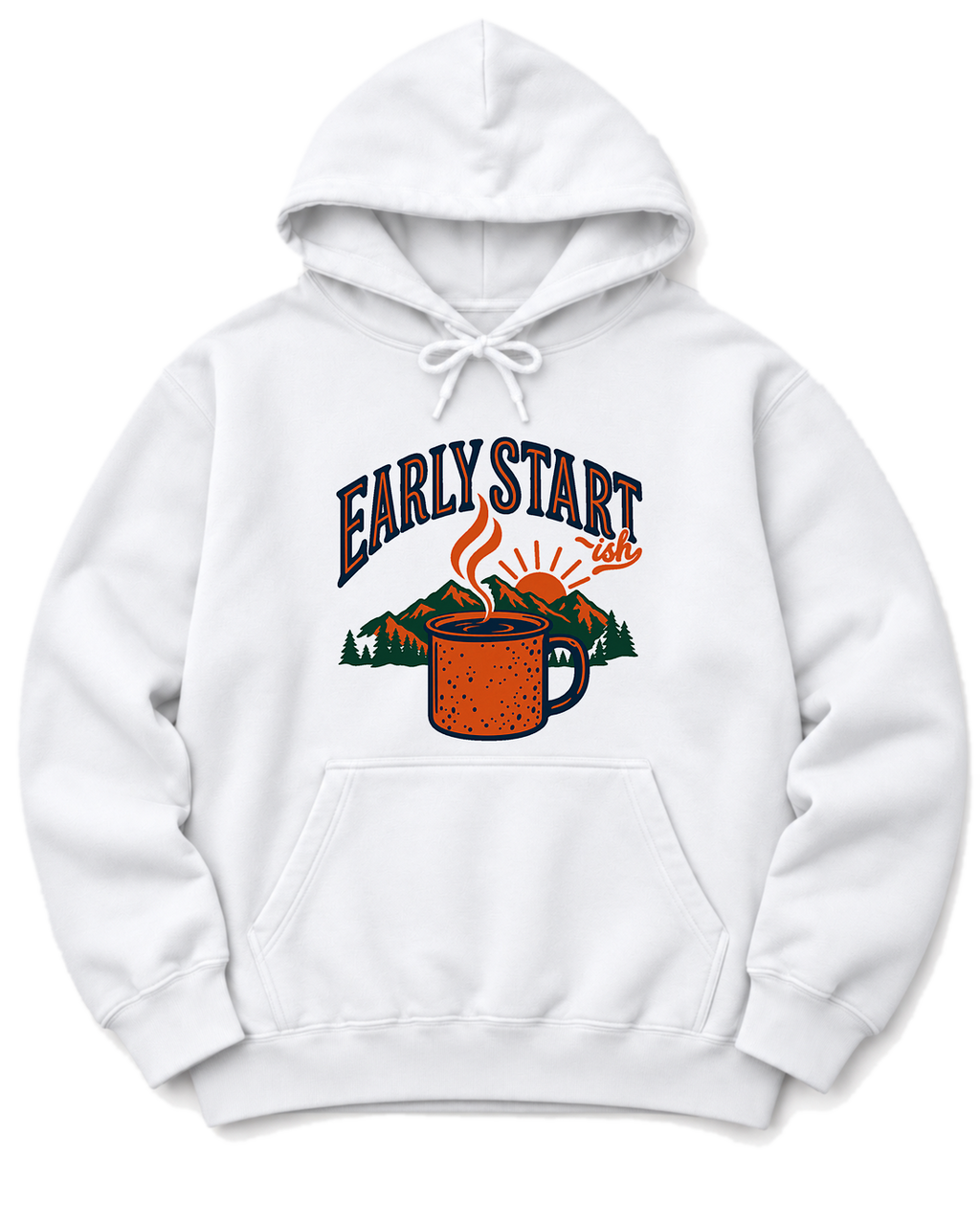 Early Start-ish Hoodie - White