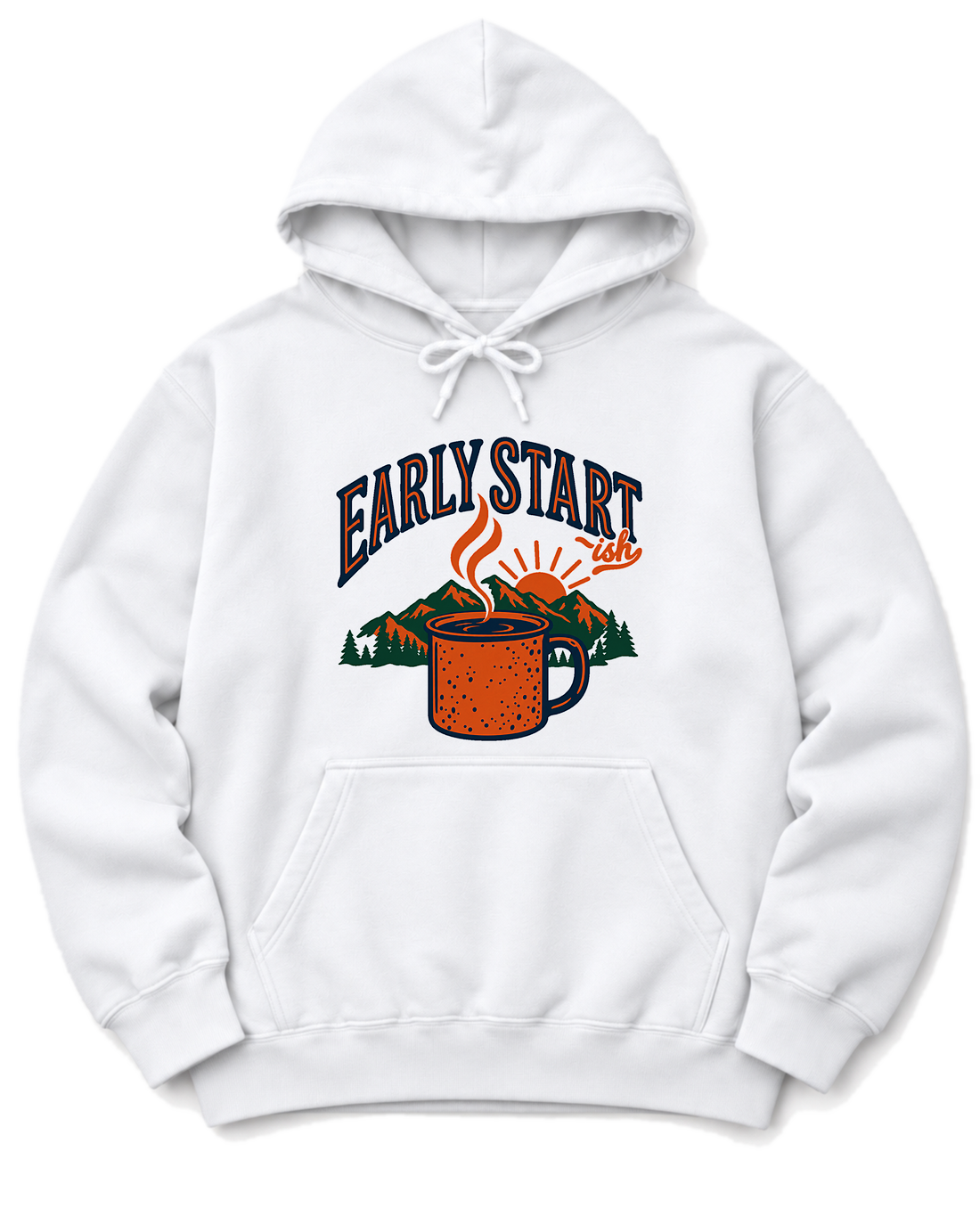 Early Start-ish Hoodie - White