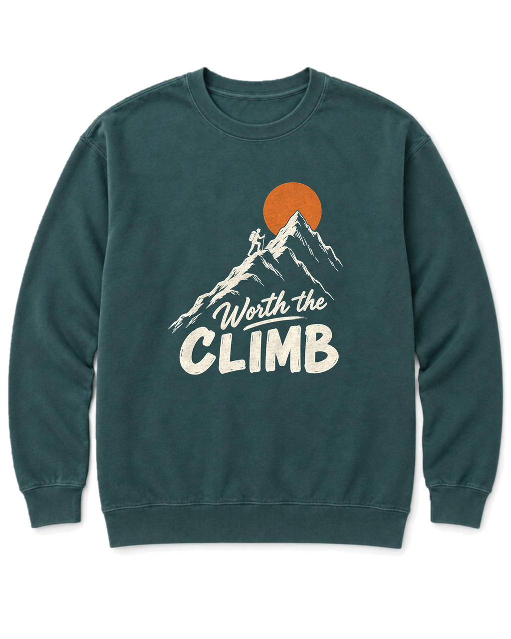 Worth the Climb Sweatshirt - Blue Spruce