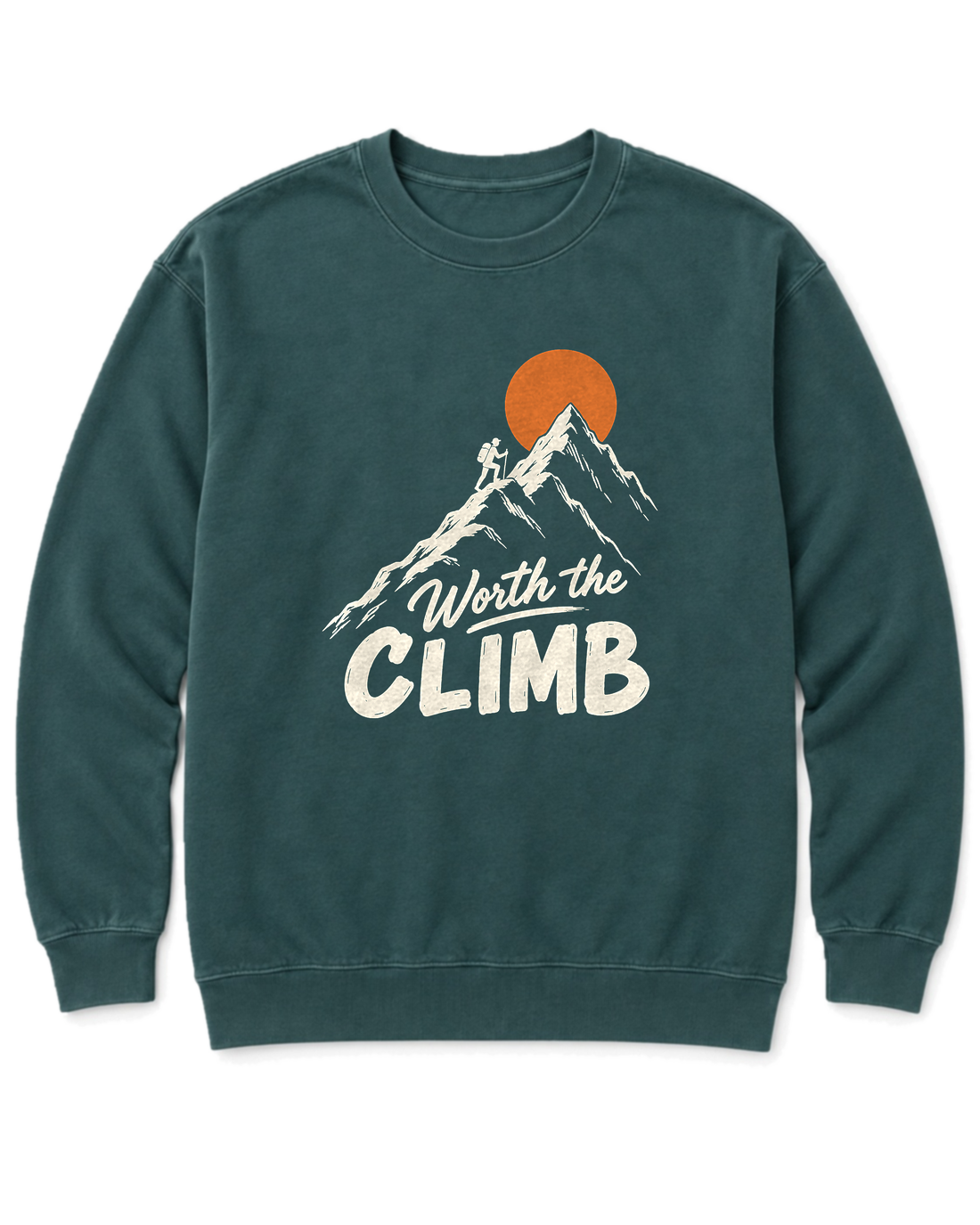 Worth the Climb Sweatshirt - Blue Spruce