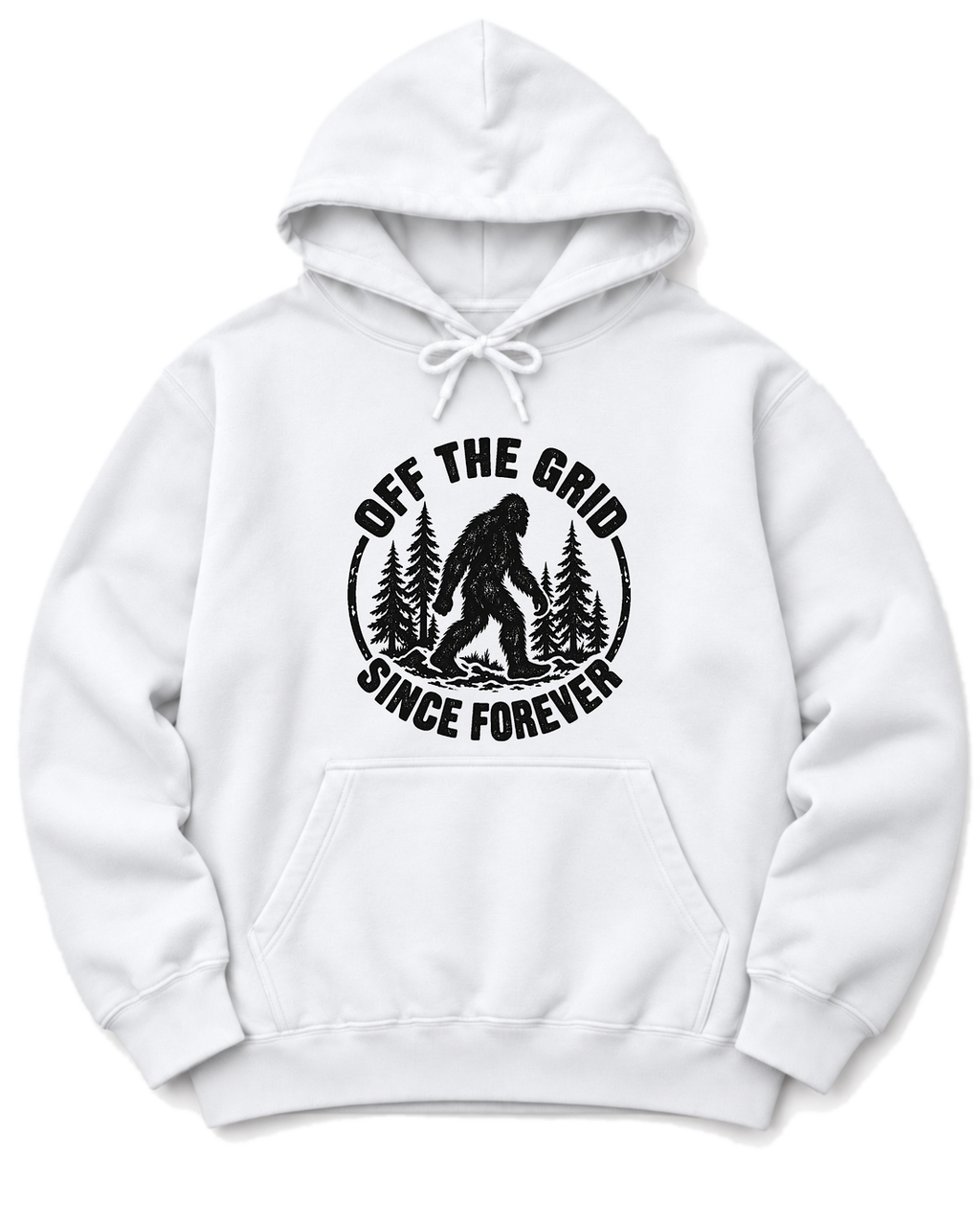 Off the Grid Since Forever Hoodie - White