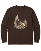 Curious Bear Long Sleeve Shirt - Dark Chocolate