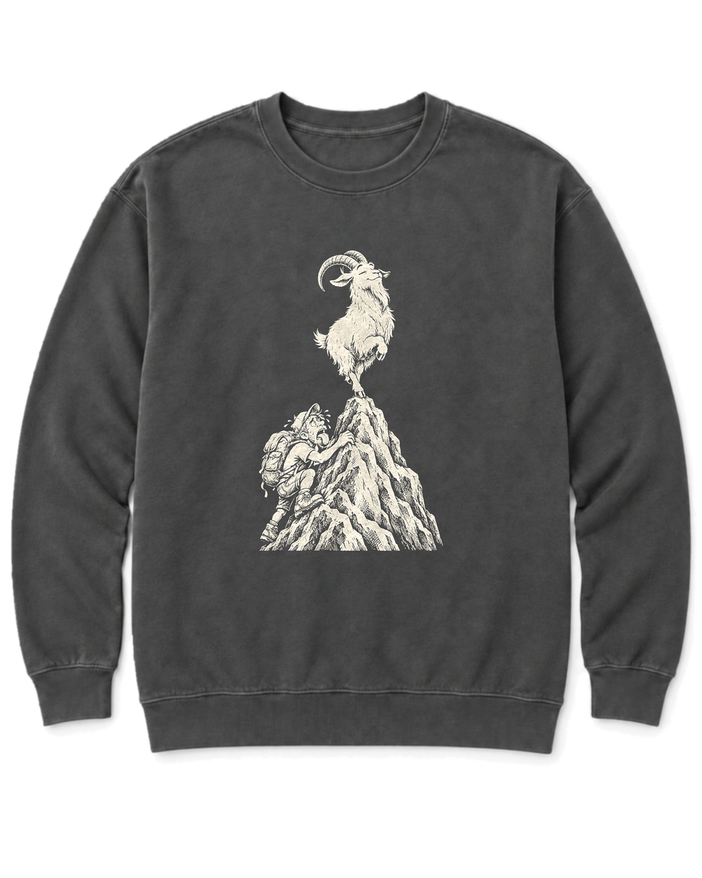Show-Off Mountain Goat Sweatshirt - Pepper