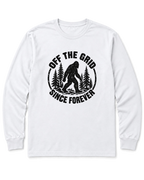 Off the Grid Since Forever Long Sleeve Shirt - White