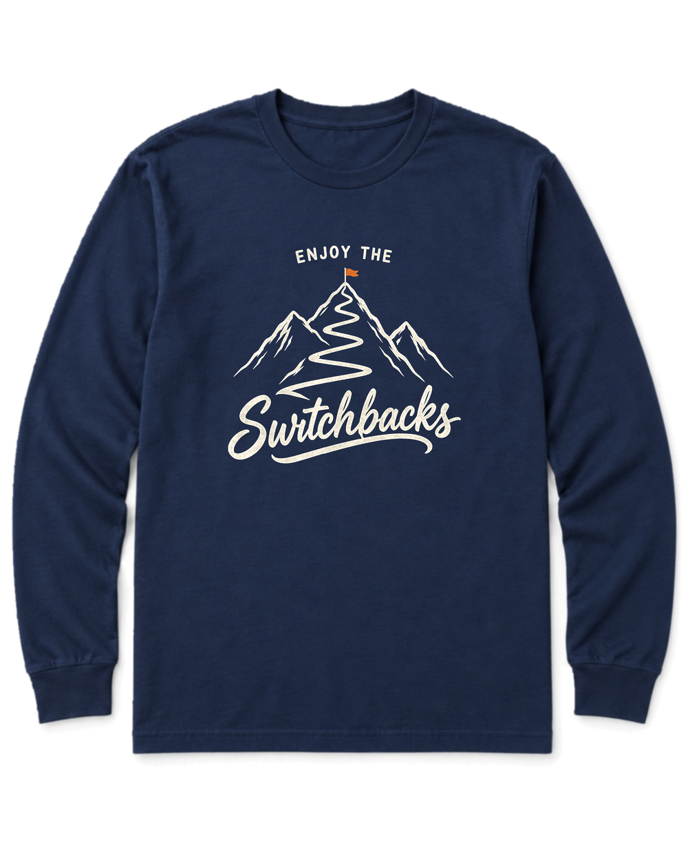 Enjoy the Switchbacks Long Sleeve Shirt - Navy