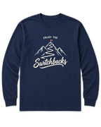 Enjoy the Switchbacks Long Sleeve Shirt - Navy