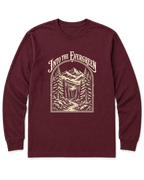 Into the Evergreen Long Sleeve Shirt - Maroon
