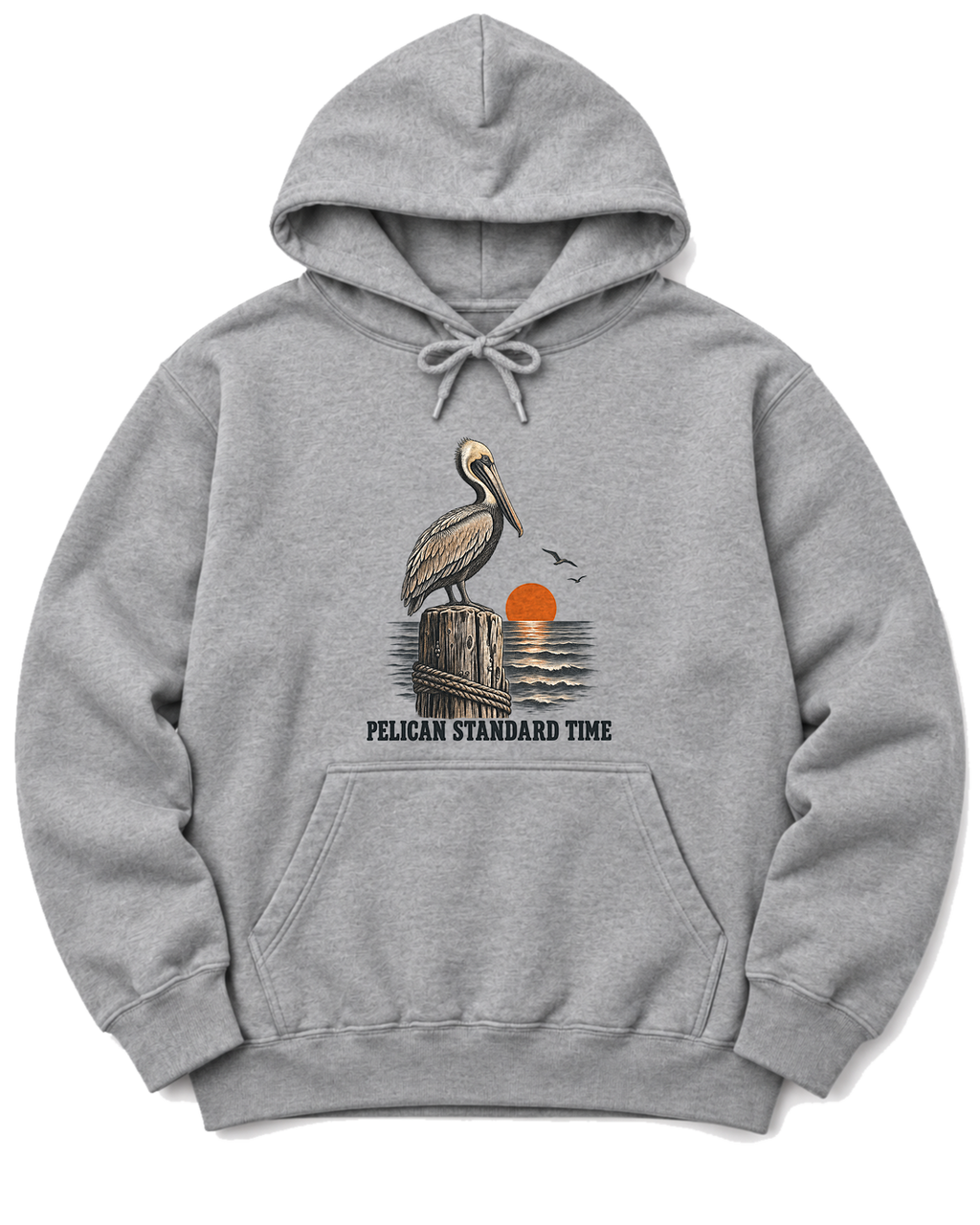 Pelican Standard Time Hoodie - Sport Grey