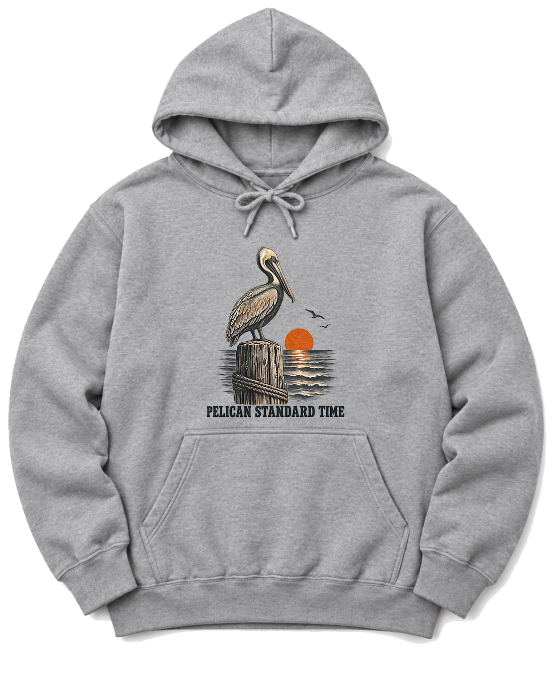 Pelican Standard Time Hoodie - Sport Grey