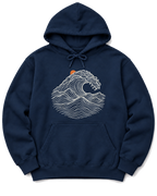 Ocean Wave Hoodie - Navy