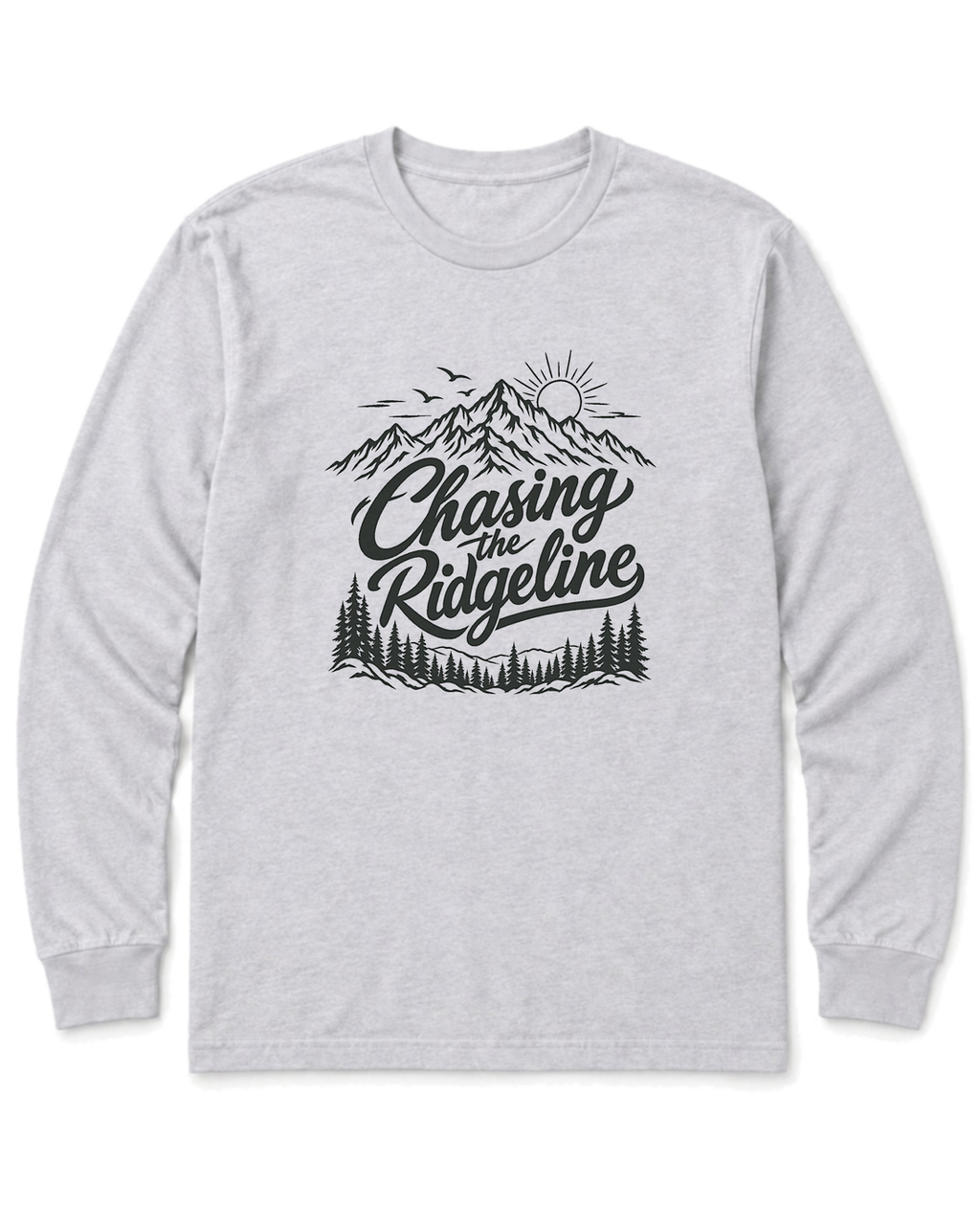 Chasing the Ridgeline Long Sleeve Shirt - Ash