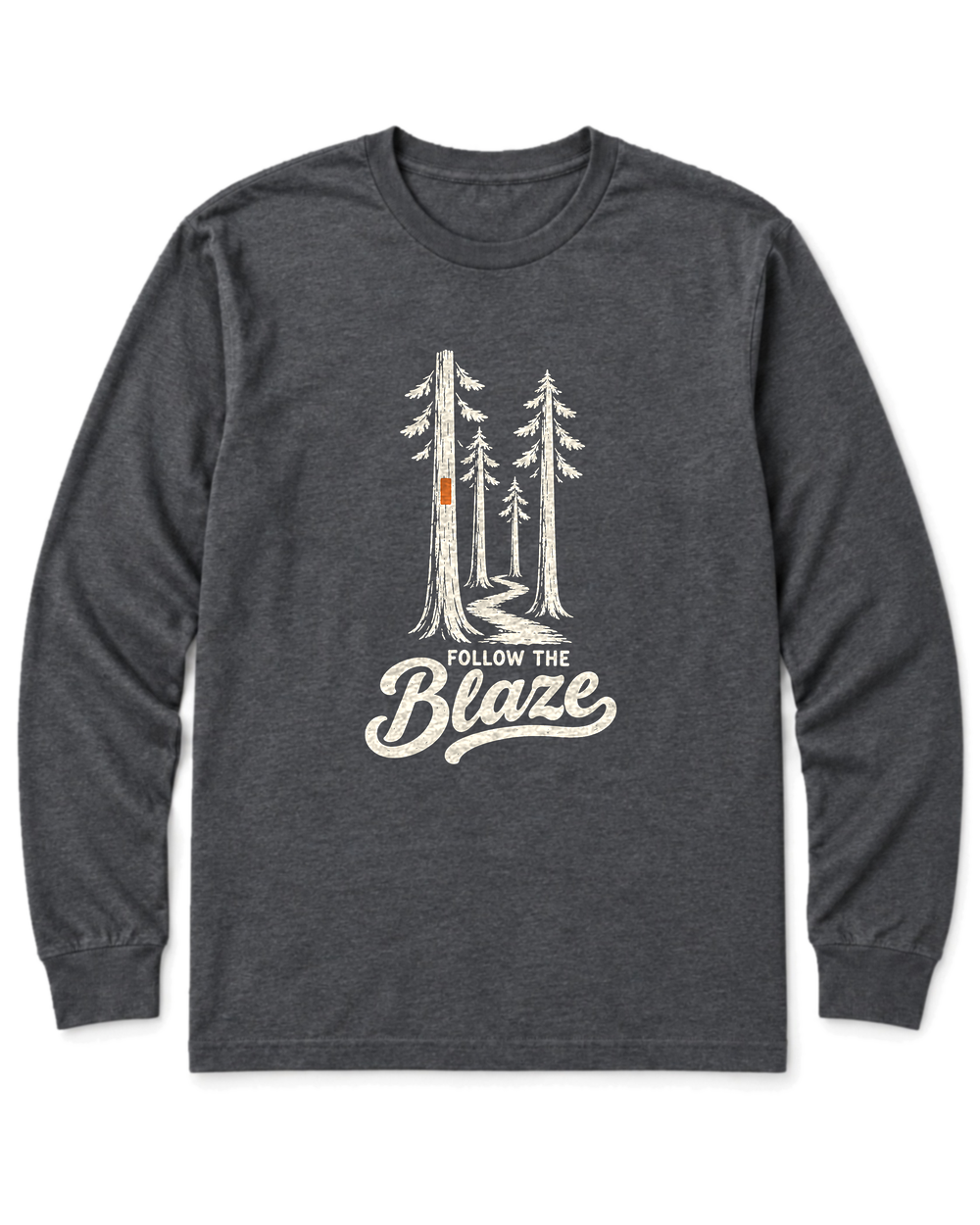 Follow the Blaze Long Sleeve Shirt - Dark Heather