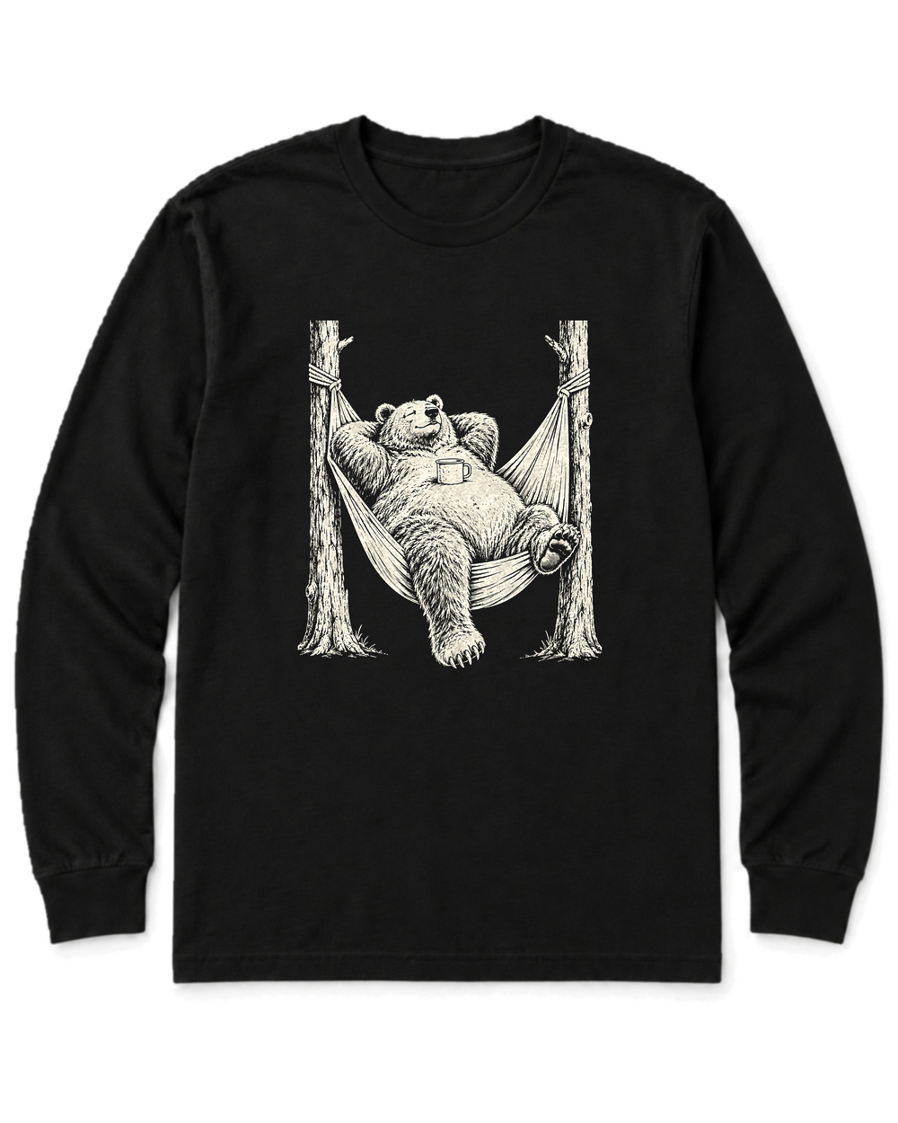 Hammock Grizzly Long Sleeve Shirt - Black