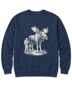 Moose Right of Way Sweatshirt - True Navy