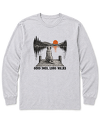Good Dogs, Long Walks Long Sleeve Shirt - Ash