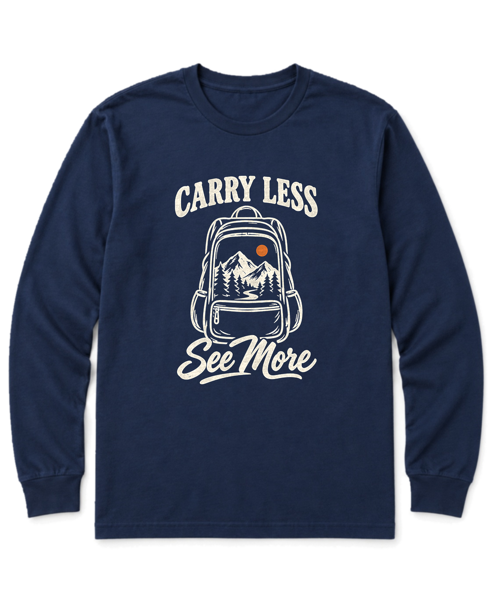 Carry Less, See More Long Sleeve Shirt - Navy