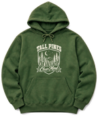 Tall Pines, Clear Mind Hoodie - Military Green