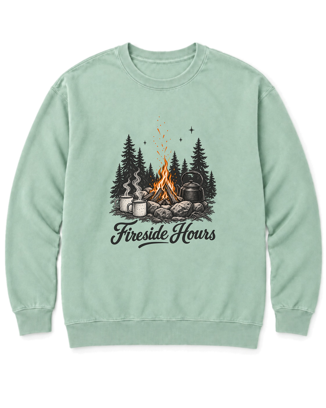 Fireside Hours Sweatshirt - Chalky Mint
