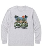 The Lake Sets the Schedule Long Sleeve Shirt - Ash