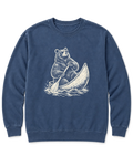 Bear in a Canoe Sweatshirt - Denim