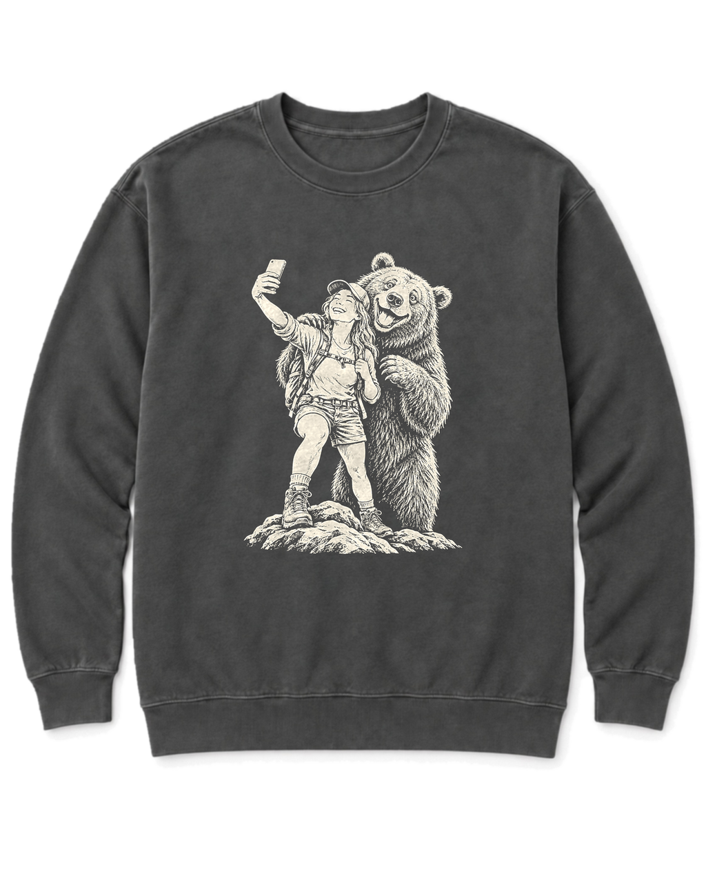 Summit Photobomb Sweatshirt - Pepper