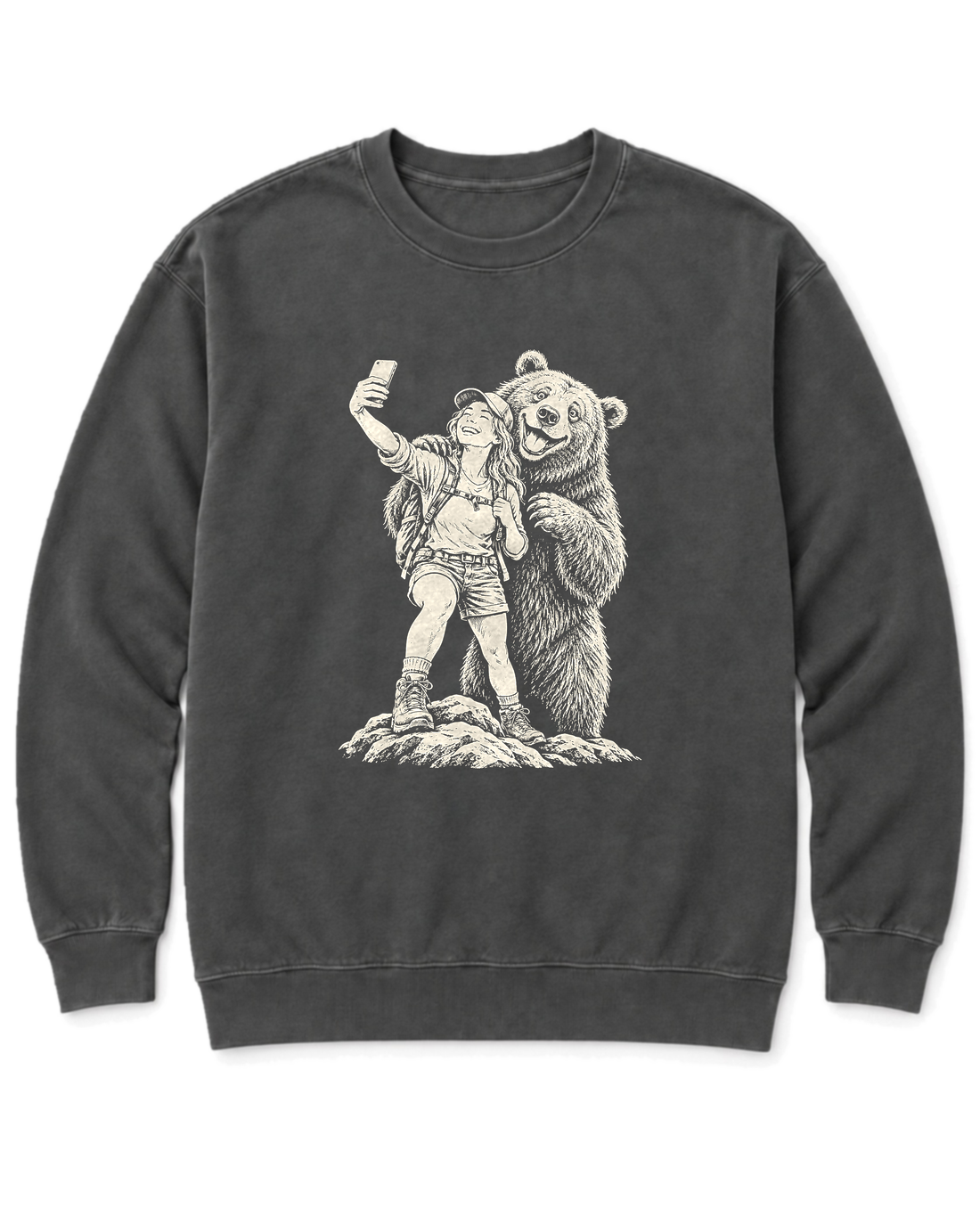 Summit Photobomb Sweatshirt - Pepper