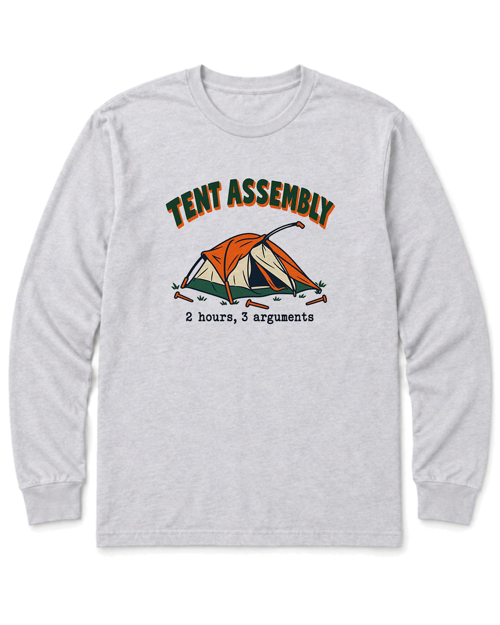 Tent Assembly Long Sleeve Shirt - Ash